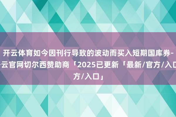 开云体育如今因刊行导致的波动而买入短期国库券-开云官网切尔西赞助商「2025已更新「最新/官方/入口」